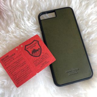 ユナイテッドアローズ(UNITED ARROWS)の新品　栃木レザー　iPhone ケース　カーキ(iPhoneケース)