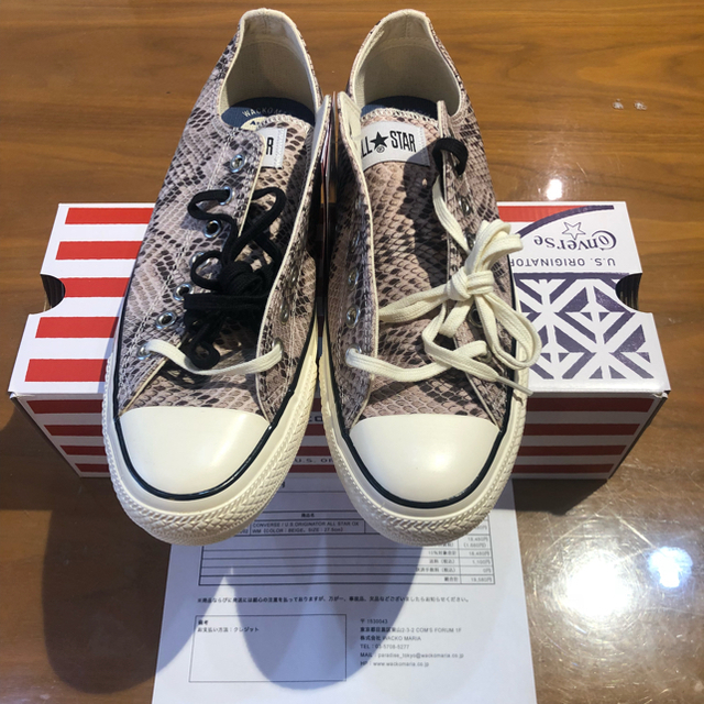 【木村拓哉着用 新品未使用】wackomaria converse パイソン