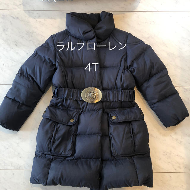 ラルフローレン 4T ダウン ネイビー - コート