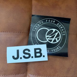 サンダイメジェイソウルブラザーズ(三代目 J Soul Brothers)のJSB 24karats ステッカー(ミュージシャン)