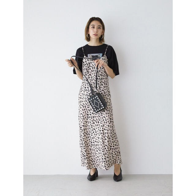 人気完売☆MOUSSY LEO PRINTED CAMIドレス♡レオパードワンピ