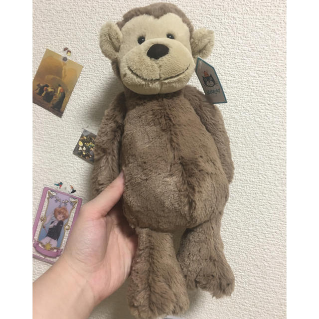 大人気 ★ 新品 ★ JELLYCAT　さる ぬいぐるみ Mバシュフル