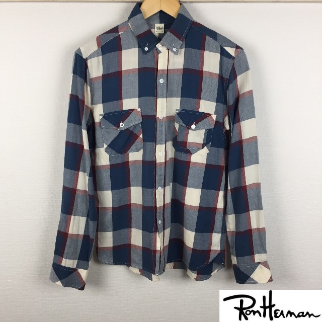 Ron Herman(ロンハーマン)の美品 ロンハーマン 長袖シャツ チェック サイズS メンズのトップス(シャツ)の商品写真