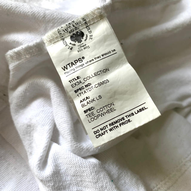 W)taps(ダブルタップス)のWTAPS ダブルタップス 17SS BLANK LS ポケット付きロンT メンズのトップス(Tシャツ/カットソー(七分/長袖))の商品写真