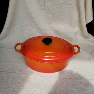 ルクルーゼ(LE CREUSET)の専用　ルクルーゼ　オーバル　23センチ　中古(鍋/フライパン)