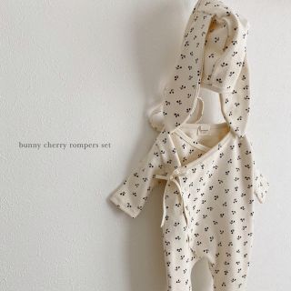 ザラキッズ(ZARA KIDS)のbunny cherry rompers set(ロンパース)