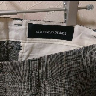 アズノゥアズドゥバズ(as know as de base)のアズ ノゥ アズ ドゥ バズ  パンツ(カジュアルパンツ)