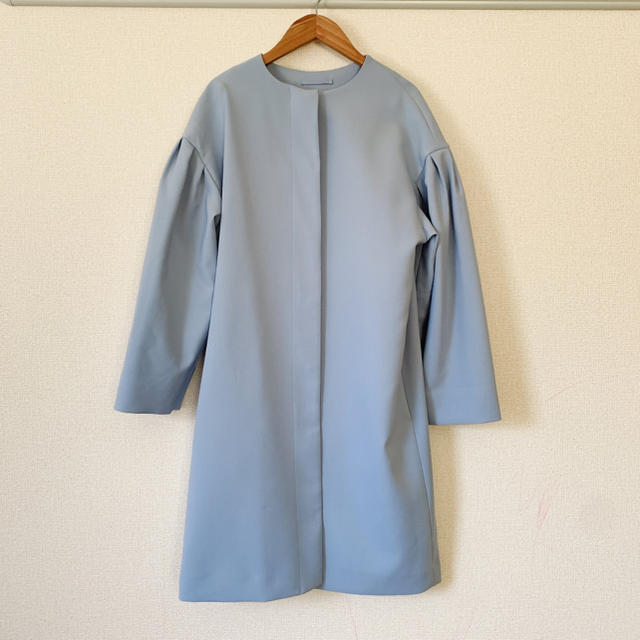 GU(ジーユー)のGU ジーユー スプリングコート ブルー アウター レディースのジャケット/アウター(スプリングコート)の商品写真