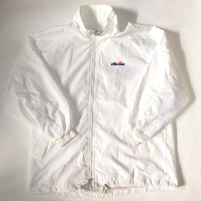 90s ellesse ナイロンジャケット white