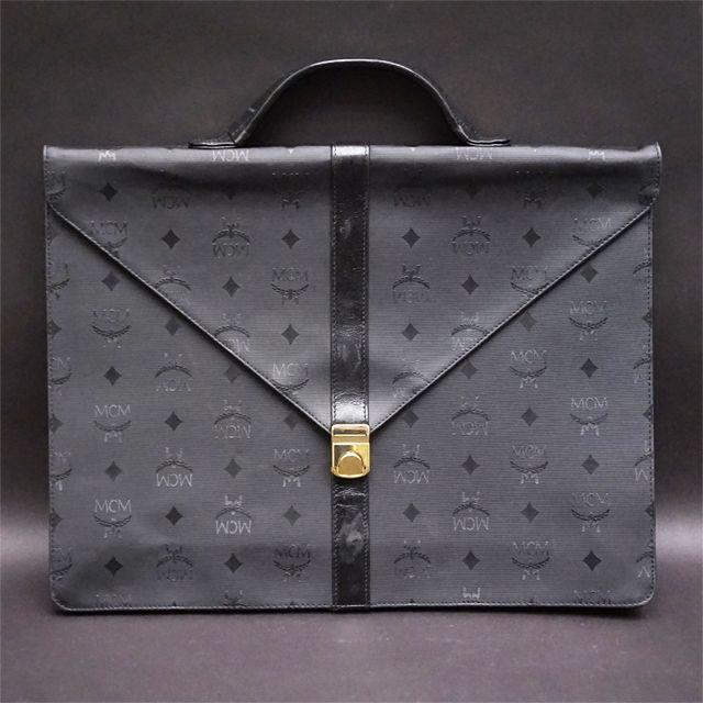 オールドMCM 黒 ブラック ビジネス ハンドバック ヴィンテージ | www