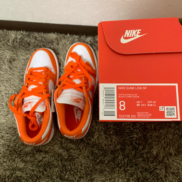 NIKE(ナイキ)のNIKE DUNK LOW ORANGE BLAZE メンズの靴/シューズ(スニーカー)の商品写真