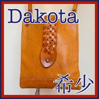 ダコタ(Dakota)の希少 ダコタ Dakota ショルダー バッグ キャメル 編み込み レザー(ショルダーバッグ)