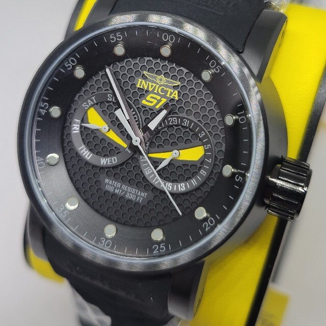 Invicta 48mm S1 Rally ninja(忍者) デイデイト黒＆黄