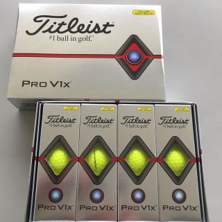 タイトリスト(Titleist)の【新品】タイトリスト　ゴルフボール 2019 Pro V1X 黄色 2ダース(ゴルフ)