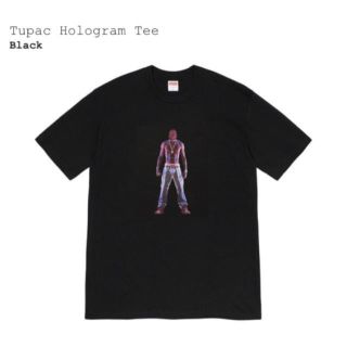 シュプリーム(Supreme)のsupreme Tupac Hologram Tee   L 黒(Tシャツ/カットソー(半袖/袖なし))