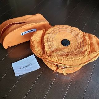 ルクルーゼ(LE CREUSET)のルクルーゼ　ポットカバー　Lサイズ　オレンジ(収納/キッチン雑貨)