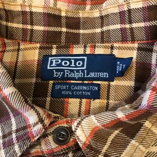 ポロラルフローレン(POLO RALPH LAUREN)の超希少 90s ビンテージ ラルフローレン オーバーサイズ チェック ネルシャツ(シャツ)