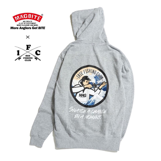 アイリーライフ(IRIE LIFE)の値下げ！アイリーフィッシングクラブ×MAG BITEコラボHOODIE Mサイズ(パーカー)