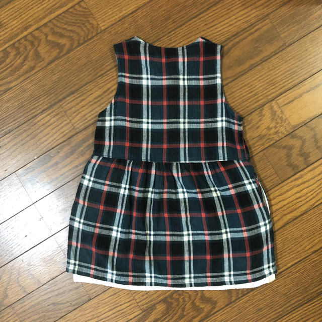 チェック　ワンピース　95センチ キッズ/ベビー/マタニティのキッズ服女の子用(90cm~)(ワンピース)の商品写真