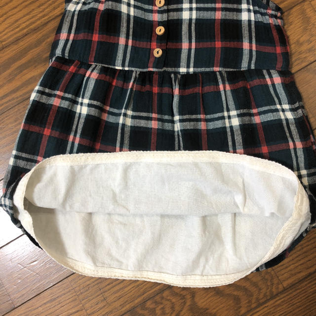 チェック　ワンピース　95センチ キッズ/ベビー/マタニティのキッズ服女の子用(90cm~)(ワンピース)の商品写真