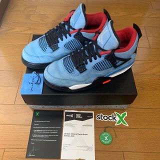 ナイキ(NIKE)のTRAVIS SCOTT X AIR JORDAN 4 27cm 使用感有り(スニーカー)