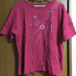 Tシャツ　ピンク　星(Tシャツ(半袖/袖なし))