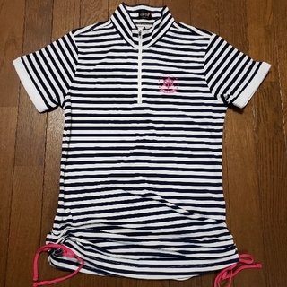 ポロシャツ　ゴルフウェアレディース　サイズL(ポロシャツ)