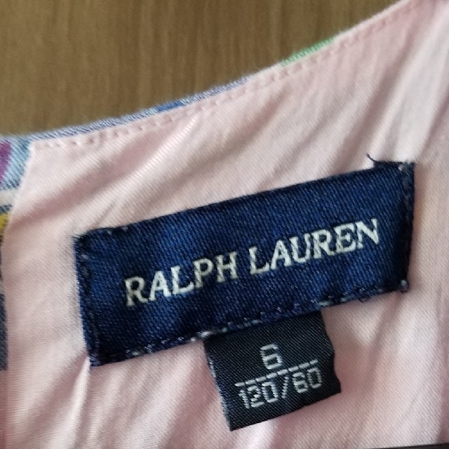 Ralph Lauren(ラルフローレン)の120 ラルフローレン　ワンピース　チェック　ピンク　かわいい　フレア キッズ/ベビー/マタニティのキッズ服女の子用(90cm~)(ワンピース)の商品写真