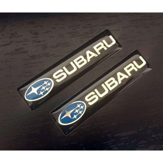 『 スバル　SUBARU 』 アルミ + 樹脂 エンブレム ステッカー 2個入り(車外アクセサリ)