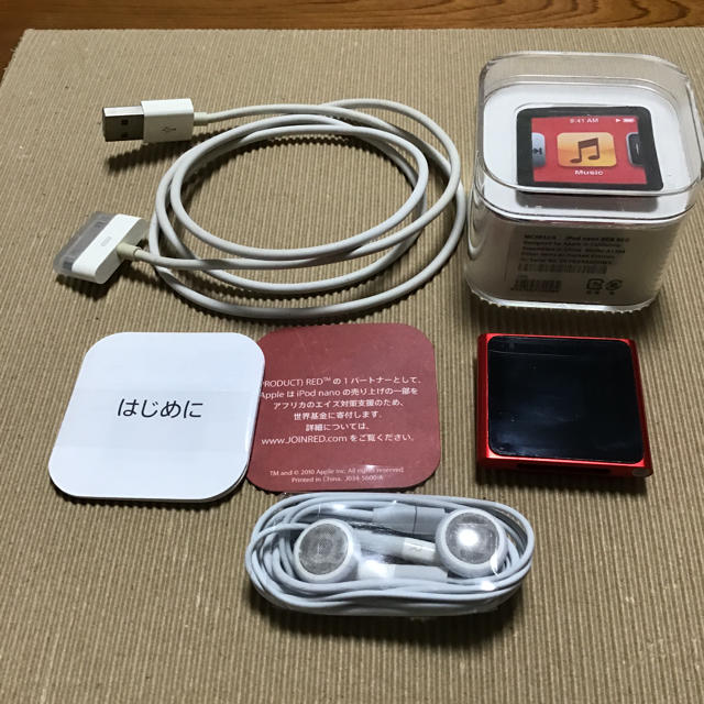 Apple(アップル)のdolls 様専用　　iPod nano  第6世代　　8GB  レッド スマホ/家電/カメラのオーディオ機器(ポータブルプレーヤー)の商品写真