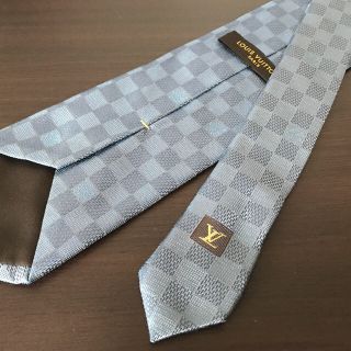 ルイヴィトン(LOUIS VUITTON)のルイ・ヴィトン ネクタイ クラヴァット 水色(ネクタイ)