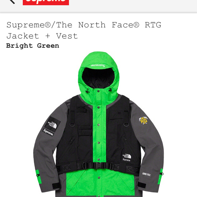 Supreme The north Face RTGJacket ＋vest