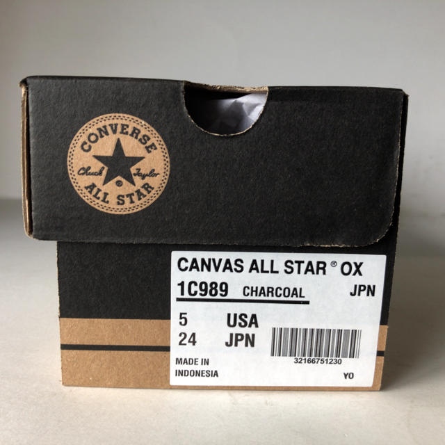 CONVERSE(コンバース)の新品　コンバース　オールスター　OX チャコール　24.0cm レディースの靴/シューズ(スニーカー)の商品写真