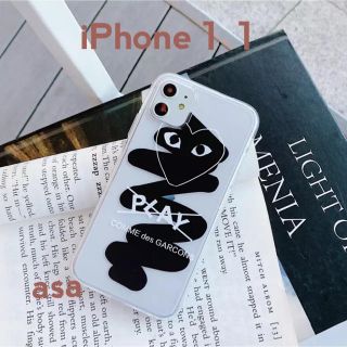 コムデギャルソン(COMME des GARCONS)のギャルソン　♡ iPhoneケース　iPhone11 ハート　シンプル(iPhoneケース)