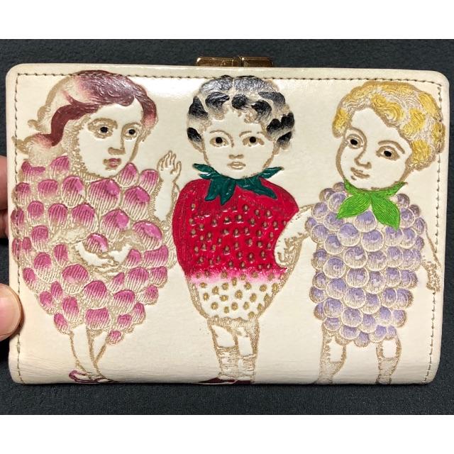 あちゃちゅむ フルーツ少女　文庫屋大関　二つ折り財布 | フリマアプリ ラクマ