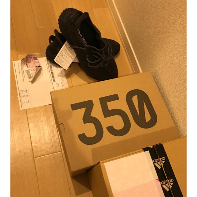 adidas(アディダス)の新品 280 yeezy boost 350 V2 BLACK イージー カニエ メンズの靴/シューズ(スニーカー)の商品写真