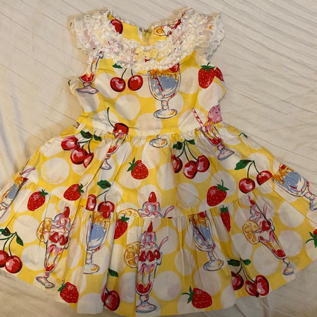 新品 100 シャーリーテンプル フルーツパフェ ワンピース