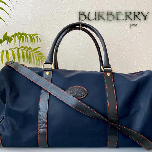 BURBERRY(バーバリー)のBurberrys バーバリー 2way 大容量 レザーボストンバッグ 鞄 メンズのバッグ(ボストンバッグ)の商品写真