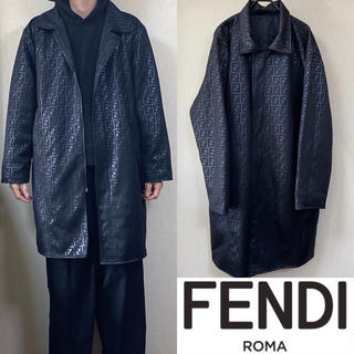 FENDI - 90's FENDI 総柄 ズッカ柄 コート ナイロンジャケット 
