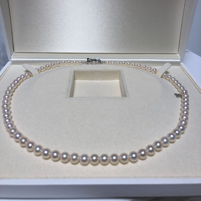 驚きの値段で MIKIMOTO - 美品 5.5～6mm パールネックレス ミキモト