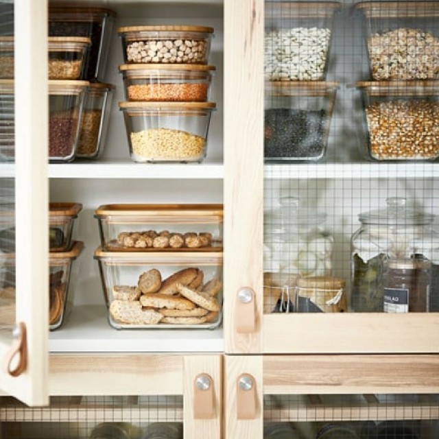 IKEA(イケア)のIKEA 365+シリーズ 竹ふた付き 正方形 耐熱皿 600ml ×2点 インテリア/住まい/日用品のキッチン/食器(容器)の商品写真