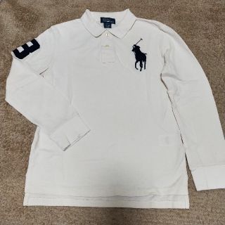 ポロラルフローレン(POLO RALPH LAUREN)のポロラルフローレンのボーイズ長袖ポロシャツ オフ白 M(10-12) Polo(Tシャツ/カットソー)