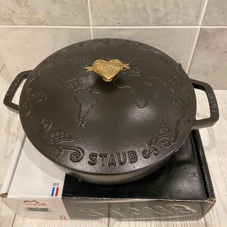 ストウブ(STAUB)のSTAUB  24cm 未使用 ブラック(鍋/フライパン)