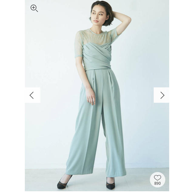 ラグナムーン LADYクロスベアパンツドレス ミントグリーン 完売 【お