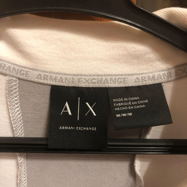Armani(アルマーニ)のアルマーニ　白　ポロシャツ　サイズL メンズのトップス(ポロシャツ)の商品写真