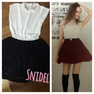 スナイデル(SNIDEL)のSnidel♡シフォンプリーツワンピ(ミニワンピース)