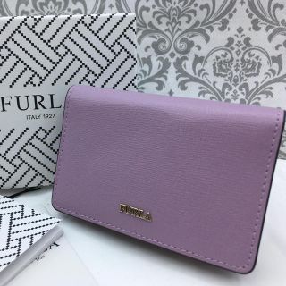 フルラ(Furla)の【新品未使用】フルラカードケース★ロゴ入り★パープル★新社会人★新入生(名刺入れ/定期入れ)