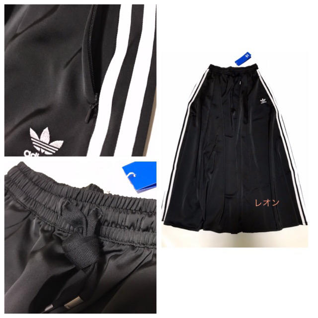 adidas(アディダス)の【レディースOT(XL)】黒　ロングサテンスカート  レディースのスカート(ロングスカート)の商品写真