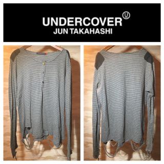 アンダーカバー(UNDERCOVER)の希少 2005AW アンダーカバー arts期アーツ期 クラッシュ加工カットソー(Tシャツ/カットソー(七分/長袖))