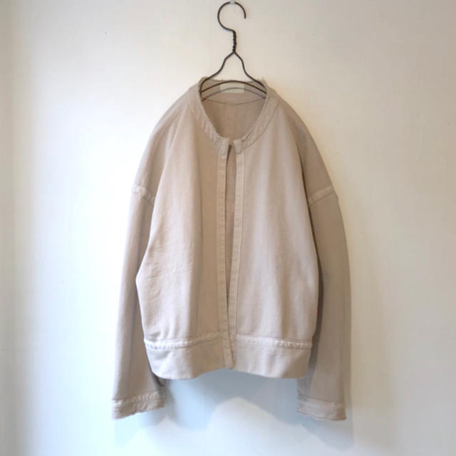 JieDa CUT OFF DYED SWEAT SHIRT ベージュ 1